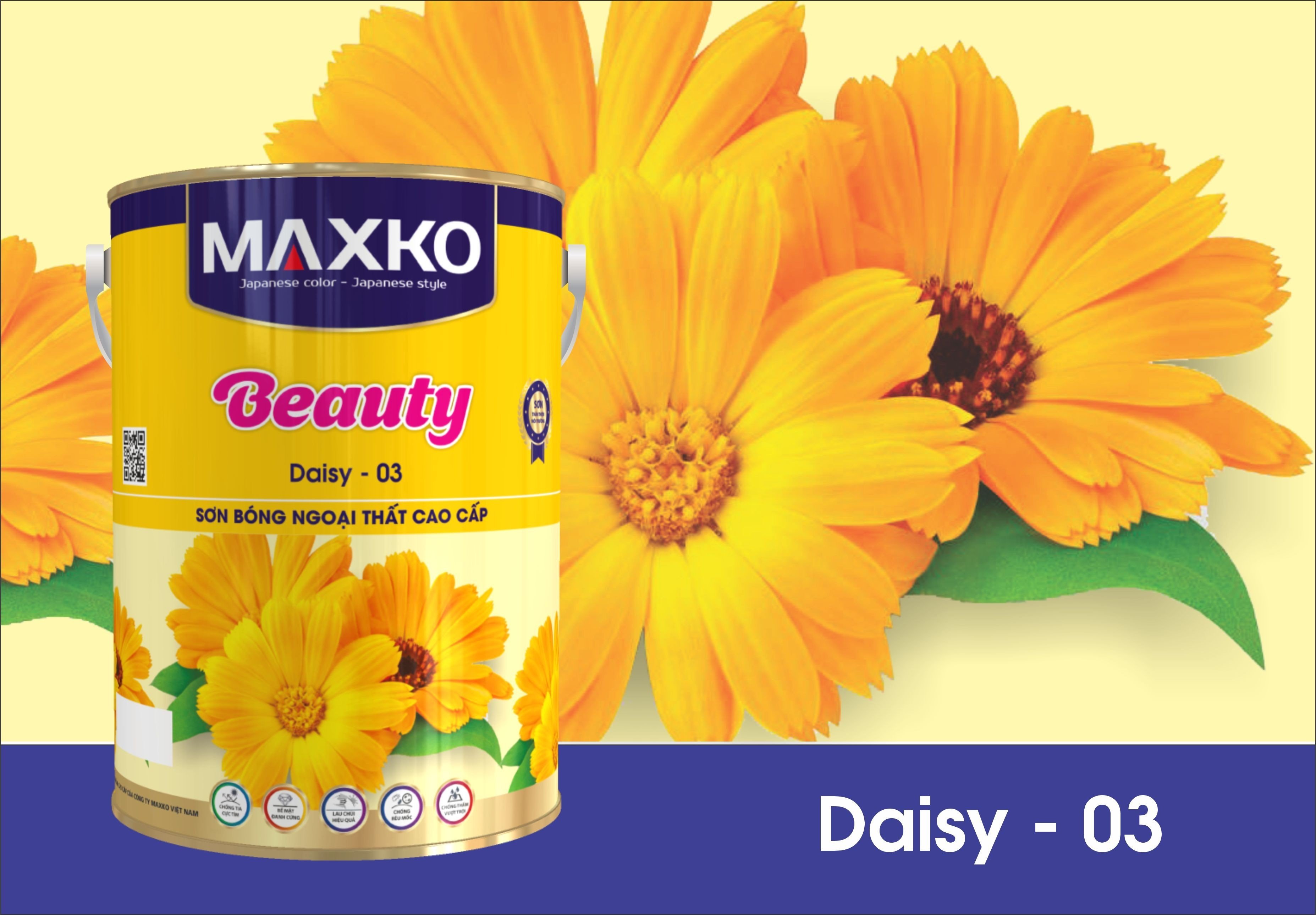 Sơn bóng ngoại thất cao cấp DAISY - 03